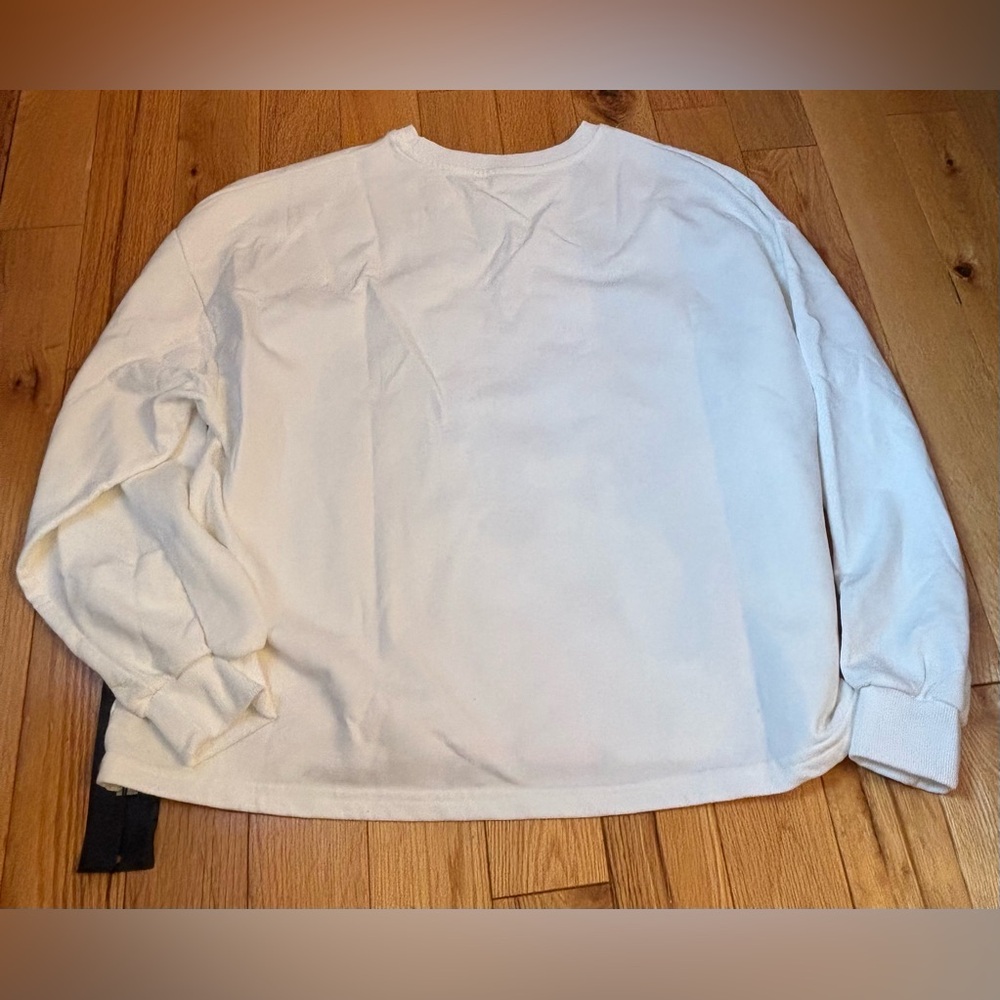 Disney Minnie Mouse Sweatshirt baggy style- creamy white and Pink with sequin - Picture 4 of 7